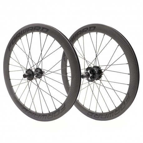 PAIRE DE ROUES FORWARD JOYRIDE V2 CARBONE - DISC ONLY - JR/EXP - 10MM - 28H