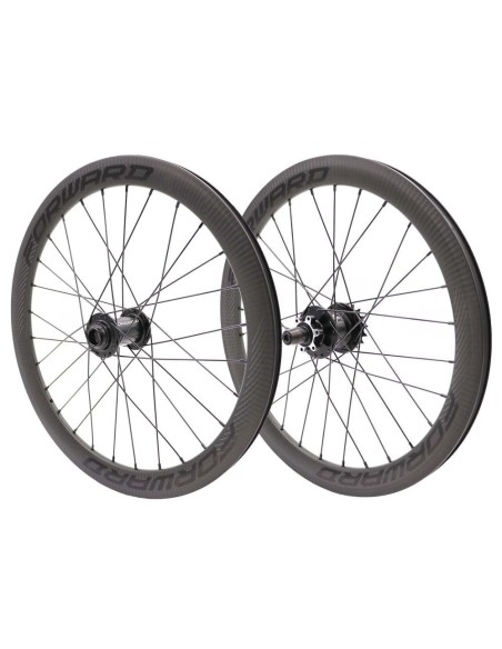 PAIRE DE ROUES FORWARD JOYRIDE V2 CARBONE - DISC ONLY - JR/EXP - 10MM - 28H