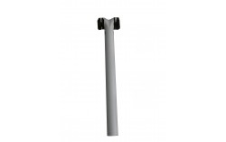 Tige selle rail aluminium blanc