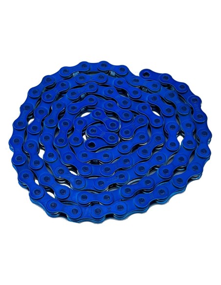 Chaine KMC Z8B2 BLEU ANODISE 2