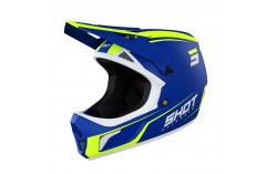 Casque Adulte Shot Rogue United Mat Blue/Neon Yellow