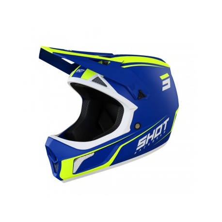 Casque Enfant Shot Rogue United Blue/Neon Yellow Glossy