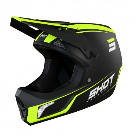 Casque Adulte Shot Rogue United Black/Neon Yellow Matt