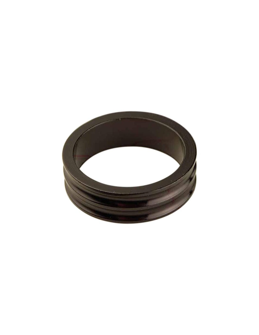 Espaceurs Ahead Pour Vélo - Lot De 10 (2, 3, 5, 10 Mm) - Aluminium Anodisé Noir - Pour Régler Hauteur Du Guidon - Vélos De Route, VTT