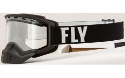 MASQUE FLY FOCUS SNOW BLACK/WHITE W/ CLEAR LENS
