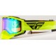 MASQUE FLY FOCUS SNOW GREEN/HI-VIS W/ GREEN MIRROR/AMBER LENS