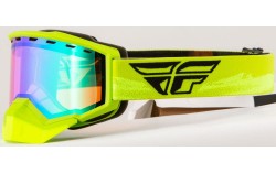 MASQUE FLY FOCUS SNOW GREEN/HI-VIS W/ GREEN MIRROR/AMBER LENS