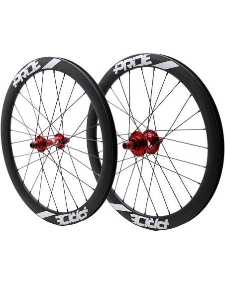 Roues 20" EXPERT Pride Gravity/Control Disque ROUGE MATT