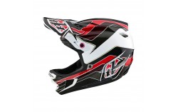 Casque Troy Lee D4 Polyacrylite W/MIPS Block Charcoal / Red
