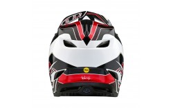 Casque Troy Lee D4 Polyacrylite W/MIPS Block Charcoal / Red