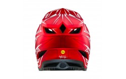 Casque Troy Lee D4 Composite W/MIPS Pinned Red