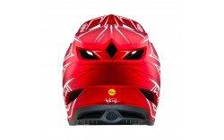 Casque Troy Lee D4 Composite W/MIPS Pinned Red