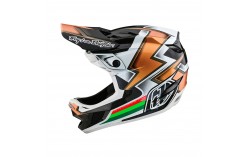 Casque Troy Lee D4 carbon W/MIPS Ever Black / Gold