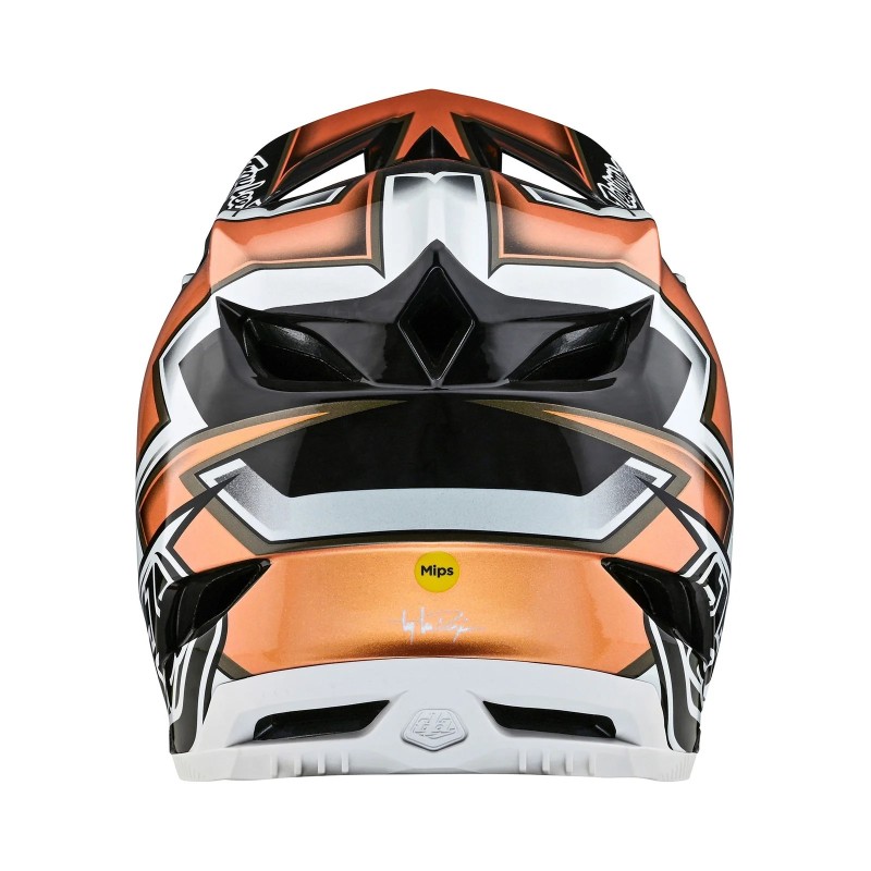 Casque Troy Lee D4 carbon W/MIPS Ever Black / Gold