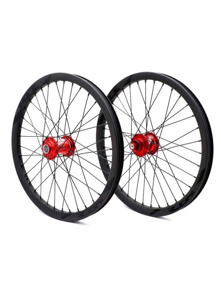 Roues 20" (406) Pride Wave Gloss grey Control rouge 10mm