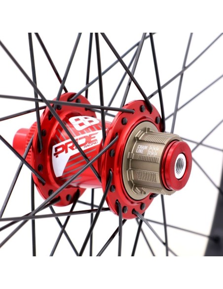 Roues 20" (406) Pride Wave Gloss grey Control rouge 10mm 2