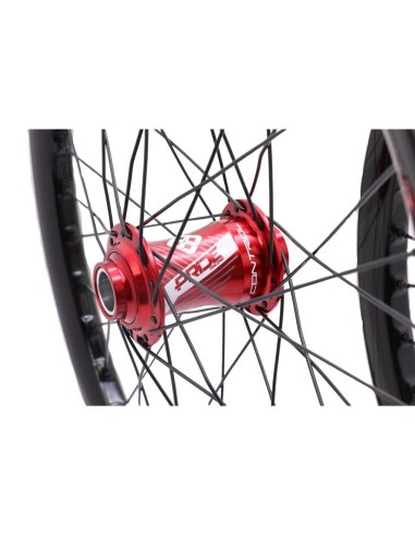 Roues 20" (406) Pride Wave matt white Control rouge 10mm