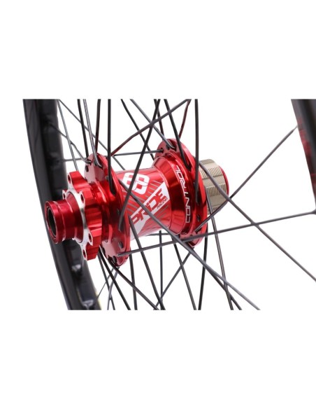 Roues 20" (406) Pride Wave matt white Control rouge 10mm