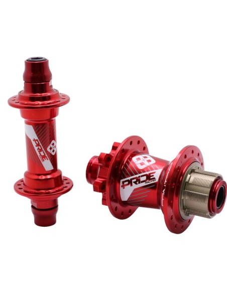 Moyeux Pride Control V2 EXP 15mm 28H rouge