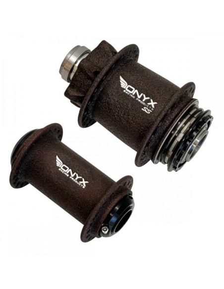 Paire de Moyeux Onyx SOLID 20mm Ultra SS 36H Coffee Ground