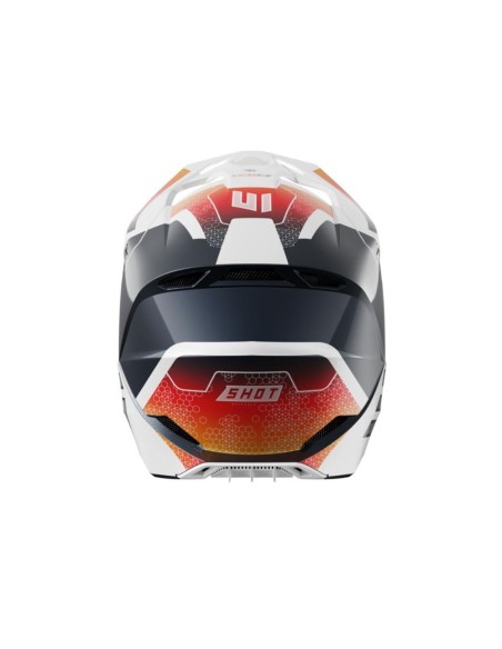 Casque Shot Race - Phaser Blue Red Pearly 2