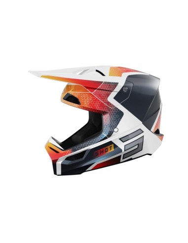 Casque Shot Race - Phaser Blue Red Pearly