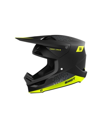 Casque Shot Furious - Draw Neon Yellow