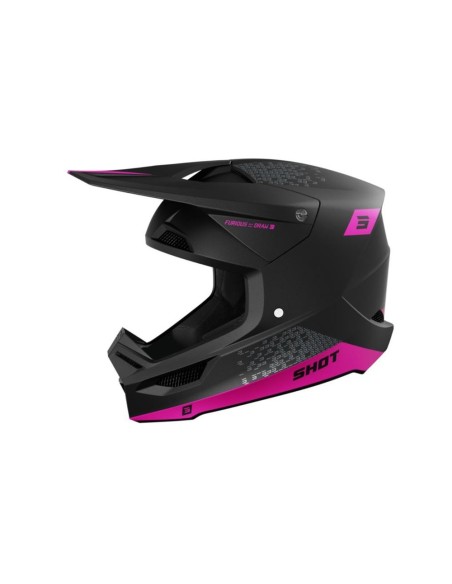 Casque Shot Furious - Draw Pink Mat
