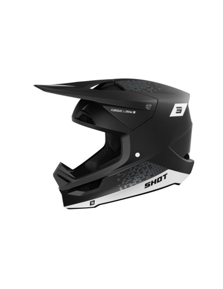 Casque Shot Furious - Draw White Mat