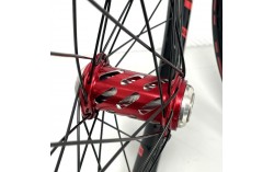 Roues IKON Carbon 406 - ONYX Helix 20 - Ultra ISO 10 Noir-Rouge