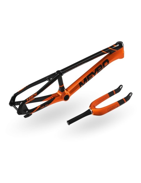 Kit Cadre/Fourche Meybo HSX Carbon 2025 - Black/Orange