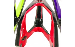 Cadre BMX carbone ICE RAPTOR Noir / Rouge Hot Chili PRO XL