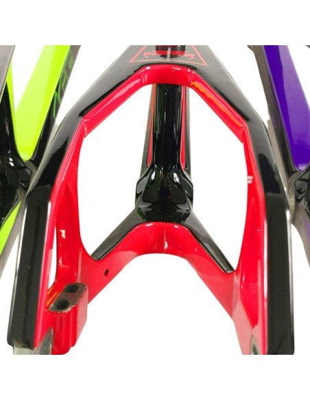 Cadre BMX carbone ICE RAPTOR Noir / Rouge Hot Chili PRO XL