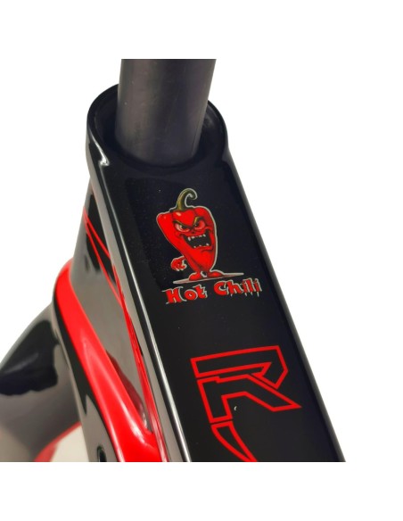 Cadre BMX carbone ICE RAPTOR Noir / Rouge Hot Chili PRO XL