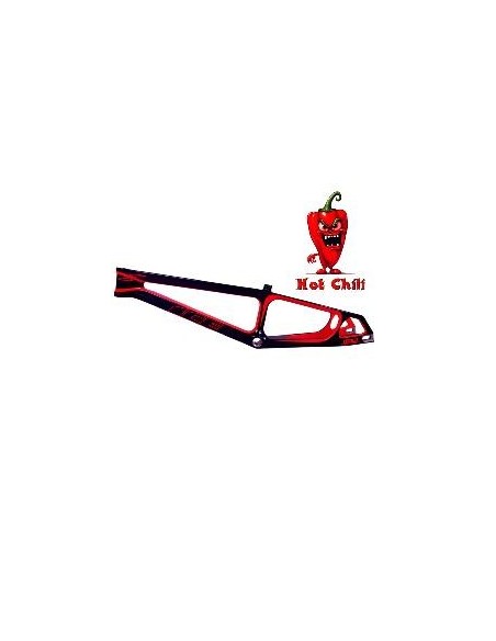 Cadre BMX carbone ICE RAPTOR Noir / Rouge Hot Chili PRO XL