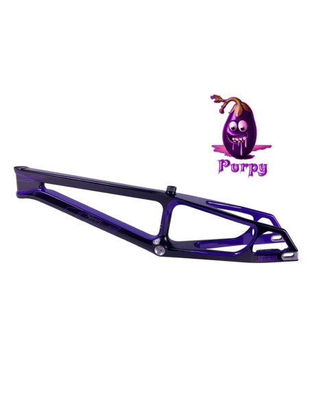 Cadre BMX carbone ICE RAPTOR Noir / violet Purpy PRO