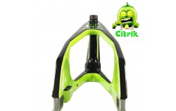 Cadre BMX carbone ICE RAPTOR Noir / Lime Citrik PRO