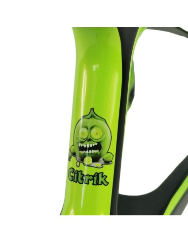 Cadre BMX carbone ICE RAPTOR Noir / Lime Citrik PRO