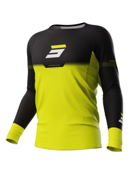 Maillot Manches Longues Shot Rogue Stok Neon Yellow