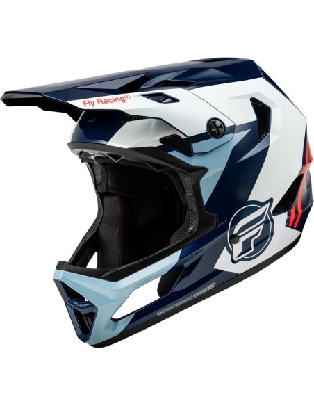 Casque vélo FLY RACING Rayce - rouge/blanc/bleu