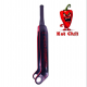 Fourche carbone ICE SWAT2.0 TAPERED 20" Axe Ø 20mm, Noire / Rouge Hot Chili