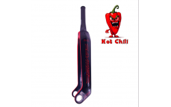 Fourche carbone ICE SWAT2.0 TAPERED 20" Axe Ø 20mm, Noire / Rouge Hot Chili