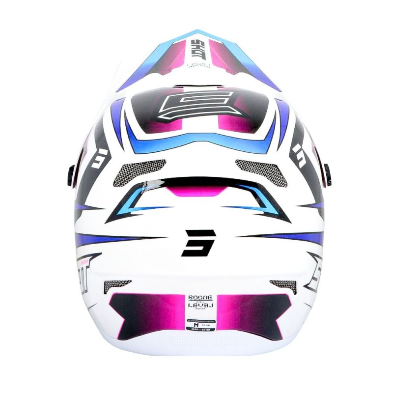 Casque Shot Rogue Enfant Armada Level White Blue Pearly