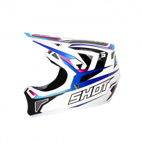 Casque Shot Rogue adulte Level White Blue Pearly
