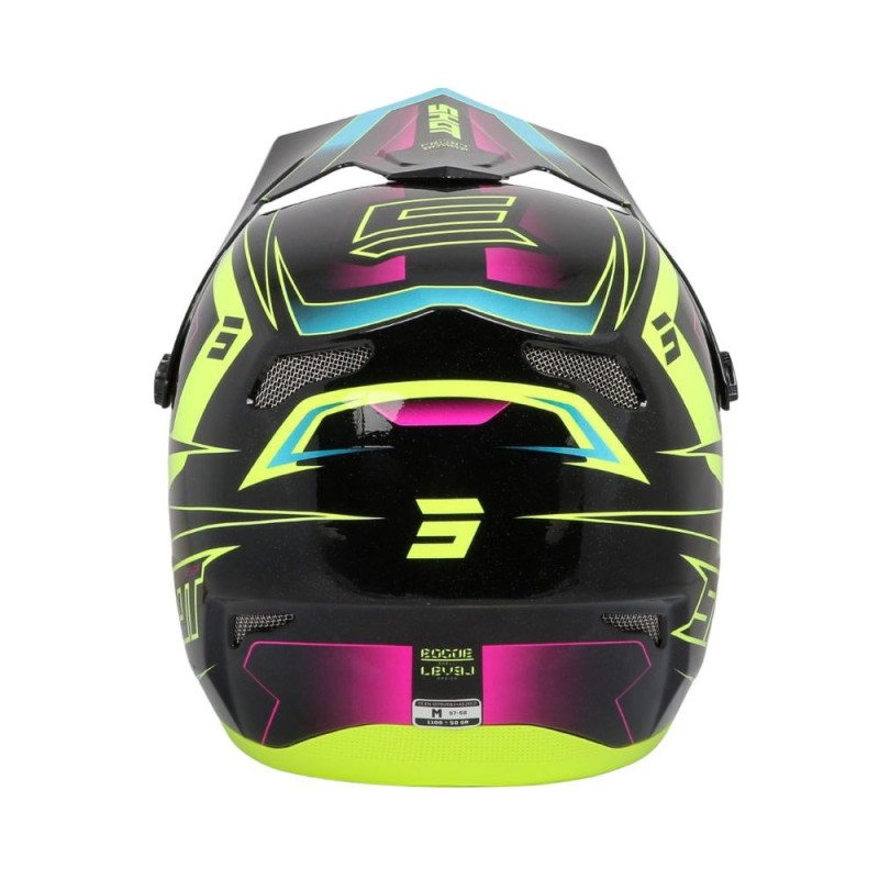 Casque Shot Rogue Enfant  Level Neon Yellow/Pink