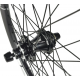 Roue arrière ICE RAPTOR 20'' Carbone Noire logo Blanc - Moyeu HACKER X 10-15
