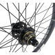 Roue arrière ICE RAPTOR 20'' Carbone Noire logo Blanc - Moyeu HACKER X 10-15