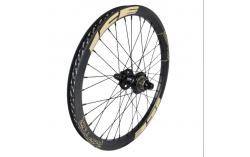 Roue arrière ICE RAPTOR 20'' Carbone Noire logo Sable - Moyeu HACKER X 10-15