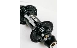 Moyeu Avant BMX ICE TANK Ø 10 mm, 36 Trous Noir + Adaptateurs 10/20 mm