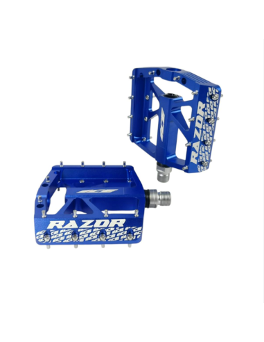 Pédales ICE RAZOR CNC Bleues